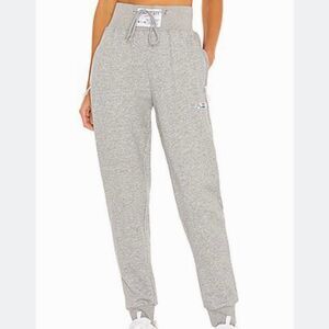 Adam Selman Sport ASS Jogger Sweatpants Size Small Drawstring Waist Heather Gray